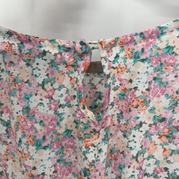 Faithfull the Brand Women's Beline Midi Dress Vionette Floral Pink sz XL/US 10 - Picture 10 of 12